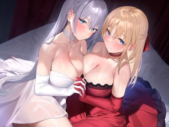 【KU100】優しい双子のお姫様との耳舐めセックスで癒されるお話♪d_412747
