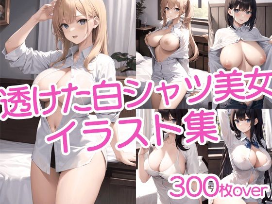 【300枚以上】透けた白シャツ美女イラスト集d_437212
