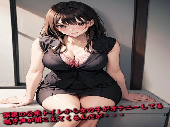 深夜の公衆トイレから女の子がオナニーしてる喘ぎ声が聞こえてくるんだが・・・d_439773