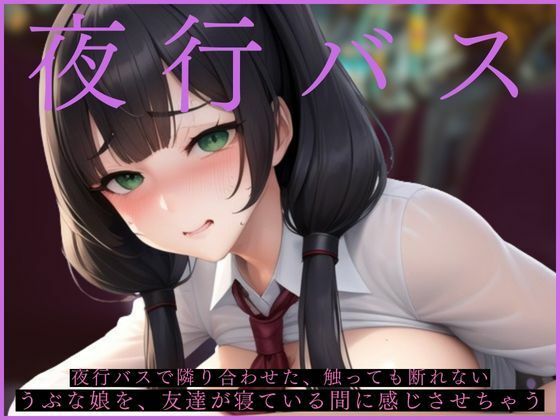 夜行バスで隣り合わせた、触っても断れないうぶな娘を、友達が寝ている間に感じさせちゃうd_440301