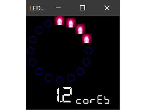 LEDランプが鮮やかに光る CPUメーターd_452039