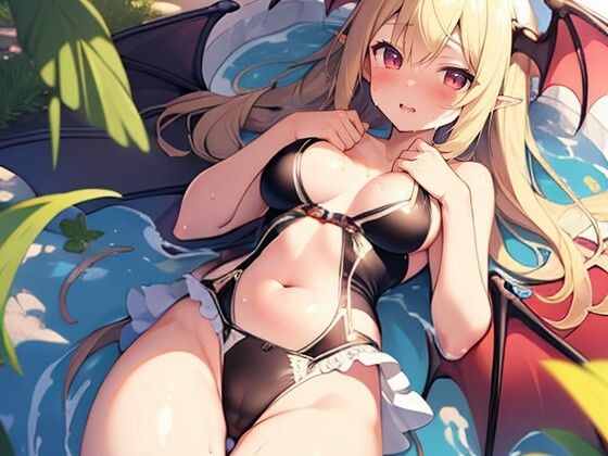 水着風サキュバスさんd_459728