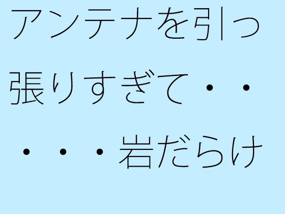 アンテナを引っ張りすぎて・・・・・岩だらけの丘の上に着地d_464938