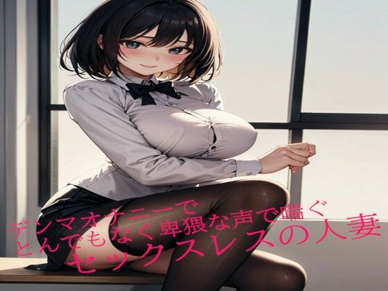 デンマオナニーでとんでもなく卑猥な声で喘ぐセックスレスの人妻d_491347
