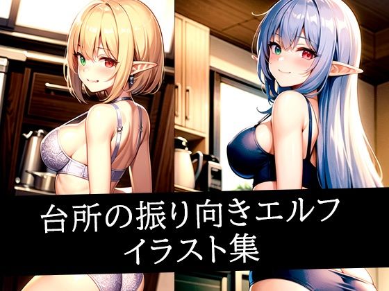 台所の振り向きエルフイラスト集d_508927