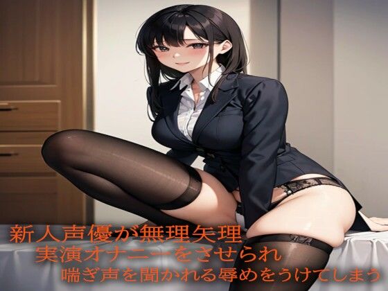 新人声優が無理矢理実演オナニーをさせられ喘ぎ声を聞かれる辱めをうけてしまうd_525274