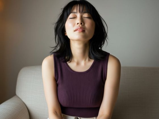 人妻が夜は寂しく一人で...d_590731