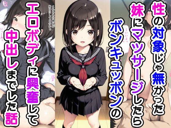 性の対象じゃなかった妹にマッサージしたらボンキュッボンのエロボディに興奮して中出しまでした話d_543374