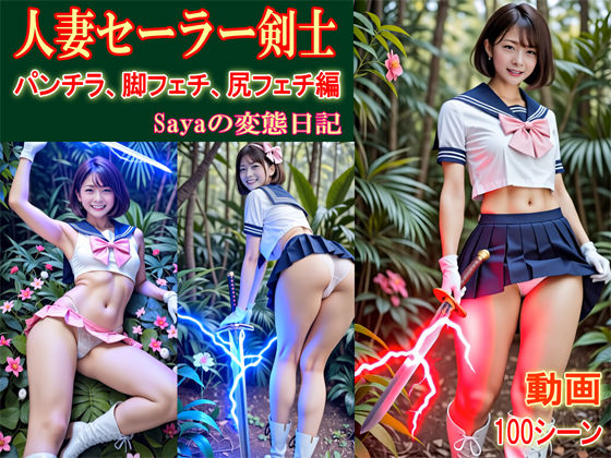 【スマホ動画】人妻美女セーラー剣士Saya/パンチラ・脚フェチ・尻フェチ編d_597212