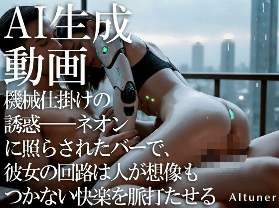 機械仕掛けの誘惑――ネオンに照らされたバーで、彼女の回路は人が想像もつかない快楽を脈打たせるd_608206