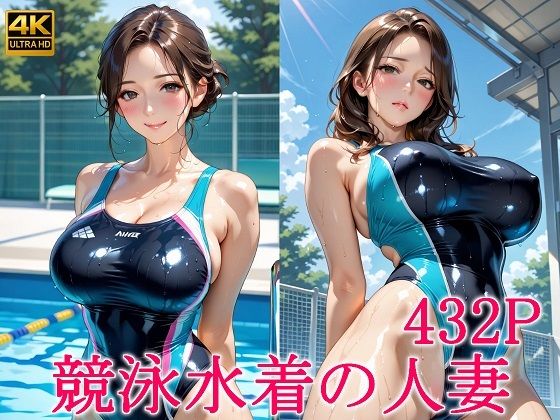 競泳水着の人妻d_608568