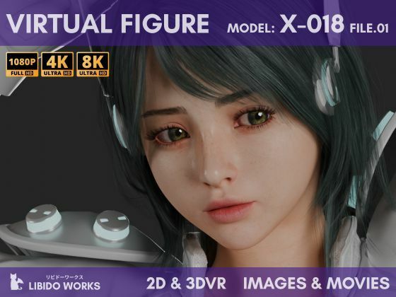 2D＋3DVR VIRTUAL FIGURE MODEL:X-018 FILE.01d_609268