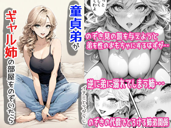 童貞弟がギャル姉の部屋をのぞいたらd_462812