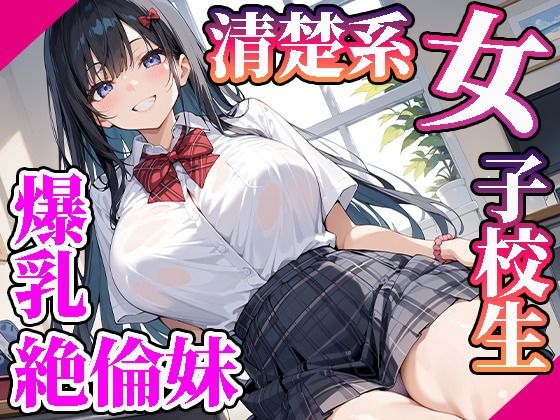 【高画質画像集】清楚系女子校生の爆乳絶倫妹と性処理係の僕d_526263
