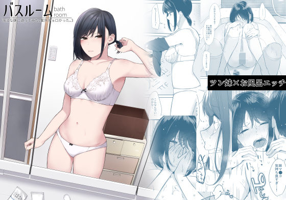 バスルーム-冷淡な妹に迫ってみた。案外チョロかった。3-d_592266