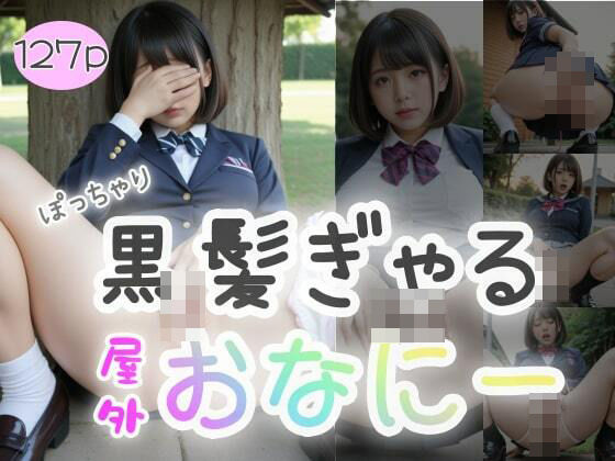 ぽっちゃり黒髪ぎゃる屋外おなにー(127p)d_461419