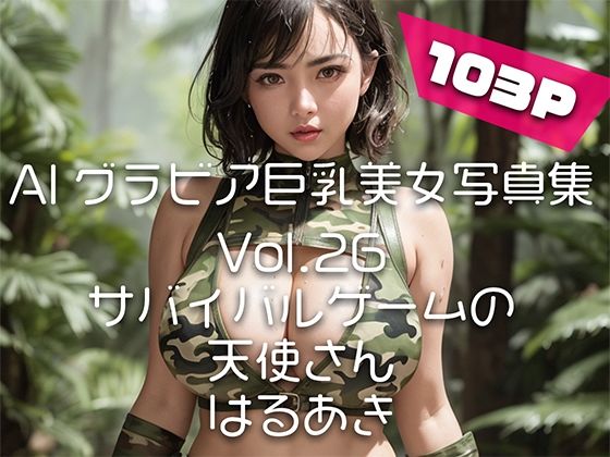 【AIグラビア巨乳美女写真集】Vol.26サバイバルゲームの天使さんd_469305