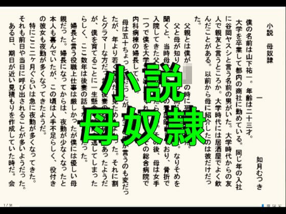 小説  母奴●d_650115