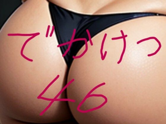 でかけつ46 職場に黒のマイクロビキニを履いた巨尻女子社員しかいないなんて編d_335132