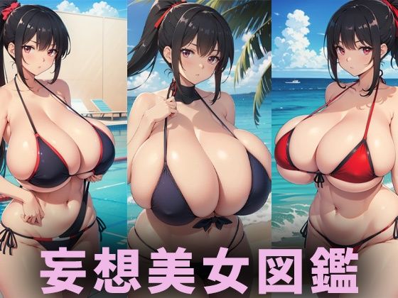 爆乳水着美女【妄想イラスト美女図鑑vol.135】d_470619
