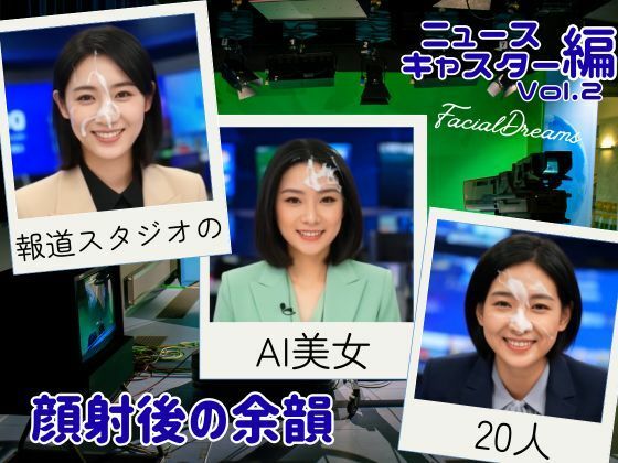 顔射後の余韻 - ニュースキャスター編 Vol.2d_609749