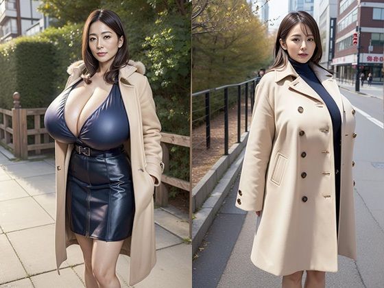 巨乳熟女とコート 002d_599681