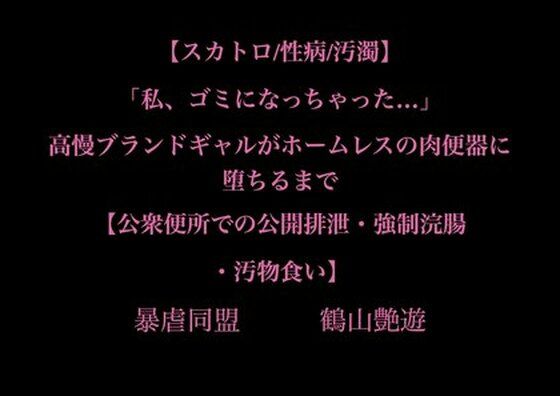 【スカトロ/性病/汚濁】「私、ゴミになっちゃった…」高慢ブランドギャルがホームレスの肉便器に堕ちるまで【公衆便所での公開排泄・強●浣腸・汚物食い】d_706567