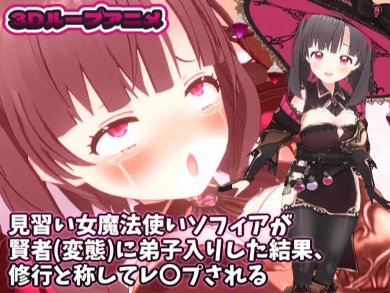 【3Dループアニメ】見習い女魔法使いソフィアが賢者（変態）に弟子入りした結果、修行と称してレ〇プされるd_703076