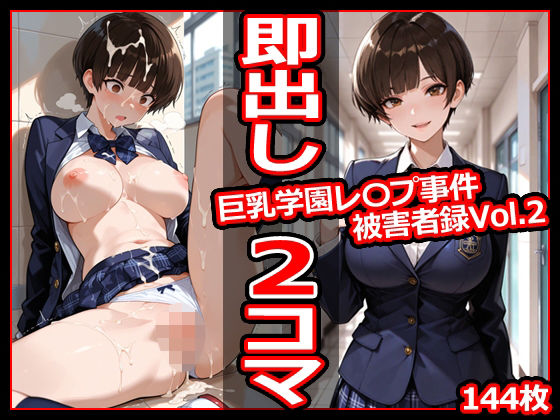 巨乳学園レ〇プ事件被害者録Vol.2 即出し2コマd_710636
