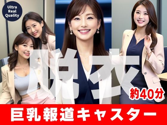 【約40分】『女性キャスターの乳揉み』巨乳と知性の仮面が外れるとき。-AIで描く究極の美女達-d_714589