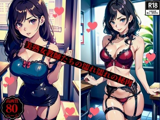 美熟女教師たちの濡れ濡れの秘肉d_394089