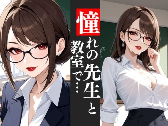 知的で美しい巨乳教師と教室で…魅惑のマダムとのひとときd_560996