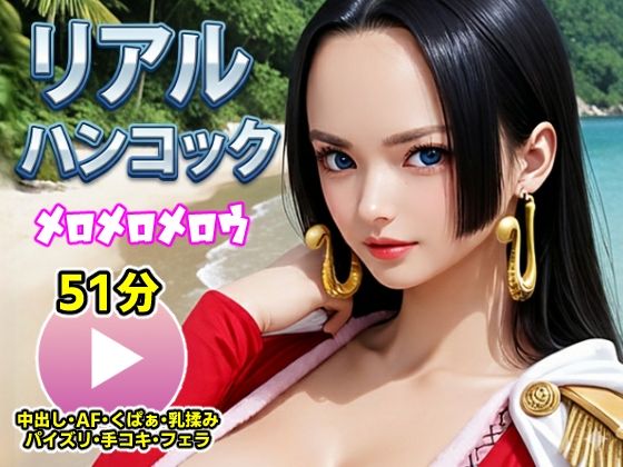 ワンピー○ リアルハンコック【動画】メロメロメロウd_716914