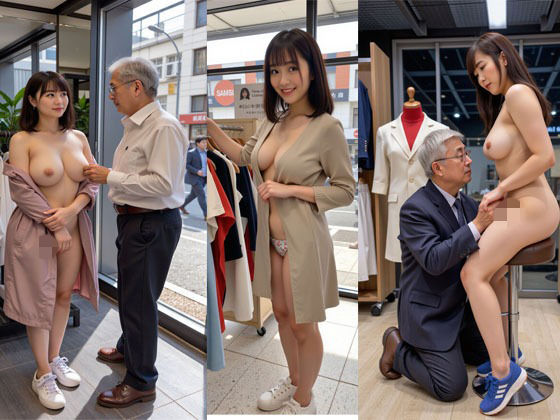 近隣の高級な衣料品店に行ってみましたd_718145