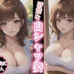 清楚な白シャツ姿