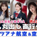 【約40分】『ケツアナ航空＆空港』熟れた客室乗務員、制服を脱ぎ去り淫乱発着。-AIで描く究極の美女達-