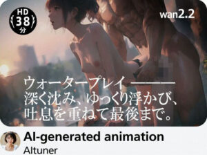 【38分HD】ウォータープレイ ―― 深く沈み、ゆっくり浮かび、吐息を重ねて最後まで。