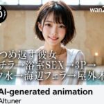 【30分HD】見つめ返す彼女──胸チラ→浴室SEX→3P→スク水→海辺フェラ→屋外本番
