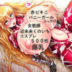 【対悪忍】金髪色白爆乳静ママと近未来くのいちコスプレエッチ【女教師、バニーガール、赤ビキニコスプレあり】