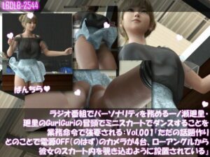 一ノ瀬廻里・自分がパーソナリティのラジオ番組の冒頭でミニスカートでダンスすることを業務命令で強要される:Vol.001『ただの話題作りとのことで電源OFF（のはず）のカメラが4台、ローアングルから彼女のスカート内を覗き込むように設置されている』