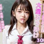 女子校生に大量ぶっかけ