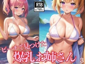 ビーチで見つけた爆乳お姉さん3