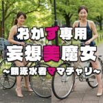 【おかず専用】妄想美魔女〜競泳水着ママチャリ1〜