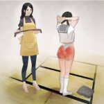 女子○生のお尻叩き