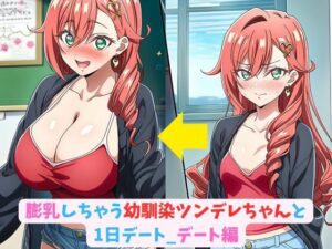 膨乳しちゃう幼馴染ツンデレちゃんと1日デート_デート編