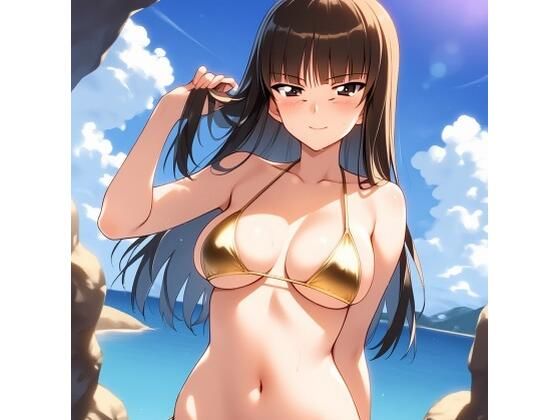 ガル〇ン  西〇しほ  金ビキニ