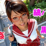 黒J〇の縞パン〇姦