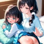 母娘お尻叩きイラスト集