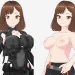 黒いウェアを着ている巨乳のお姉さん（セリフなし  3DCGモデル  イラスト集）