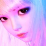 金髪ギャルのピストンマシンオナニー